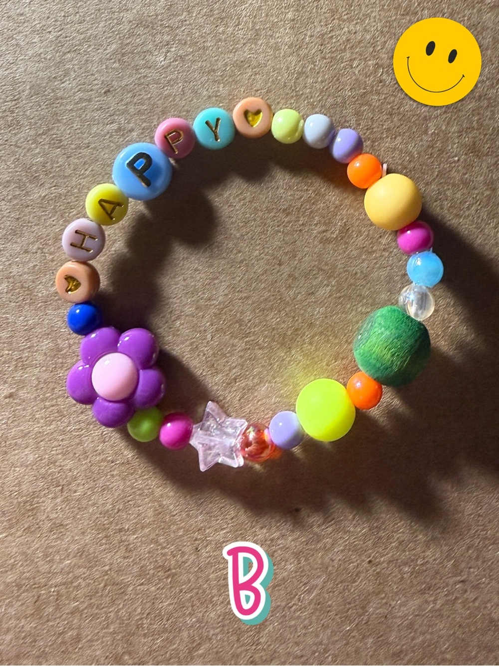 🪸 5 for $10 🪸 HAPPY Beaded Stretch Bracelets for Tweens, Teens & Young Adults - Picture 4 of 12